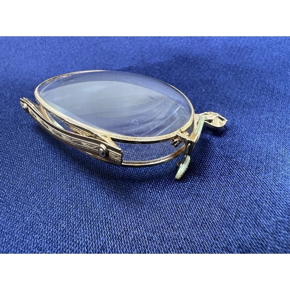 Folding Antique Rare AO Pince Nez Spectacles 1/10 12K Gold Filled c.1907